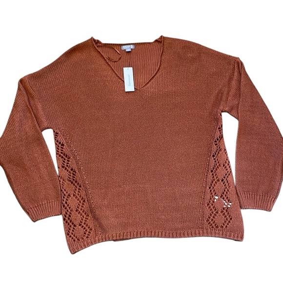 Cupcake Clothing Chunky Dropped Shoulder V-Neck Knit‎ Sweater - Picture 1 of 8